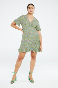 Savina Dress | Lovender/Parakeet