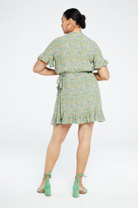 Savina Dress | Lovender/Parakeet