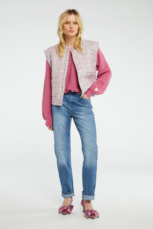 Twiggy Gilet | Bubble Gum Pink