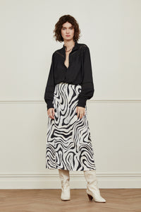 Hall Skirt | Creme Brulee/Black