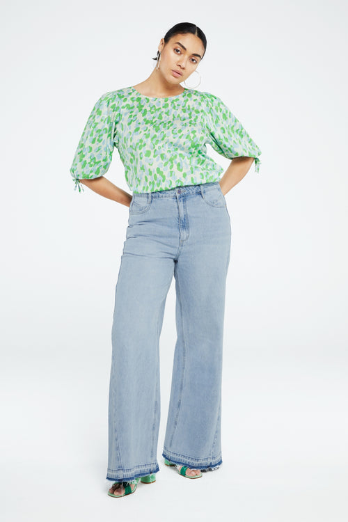 Bonnie Wide Leg | Light Wash