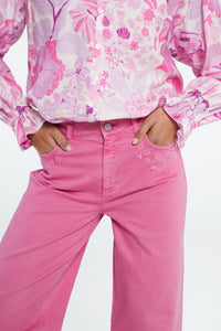 Eva Wide Leg | Slush Puppy Pink