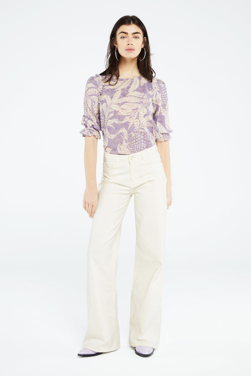 Eva Wide Leg | Cream White