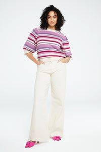 Eva Wide Leg | Cream White