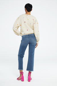 Lizzy Cropped Flare | Light Medium Wash