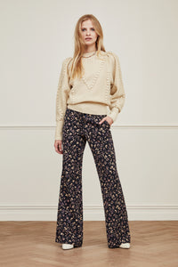 Puck Trousers | Black/Classy Camel