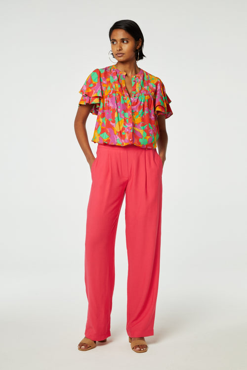 Bobbie Blouse | Mimosa/Tomato