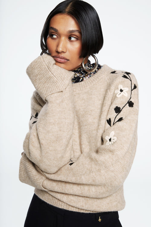 Bodil Pullover | Oatmeal Melange