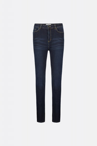 Eva Slim Split | Dark Medium Denim