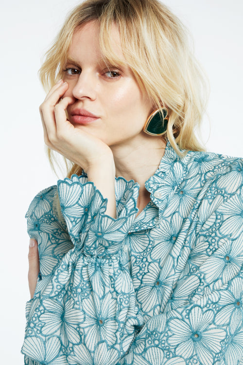 Benoit Blouse | Cream White/Tasty Te