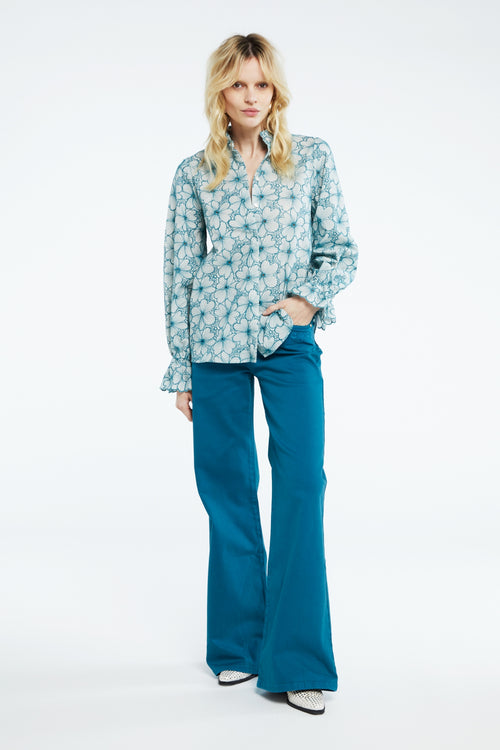 Benoit Blouse | Cream White/Tasty Te