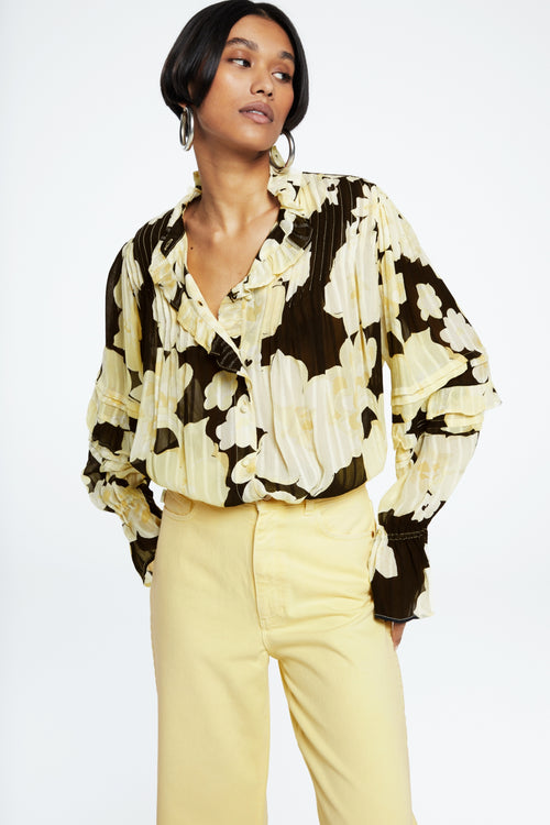 Ferdi Blouse | Black/Lemon Sorbet