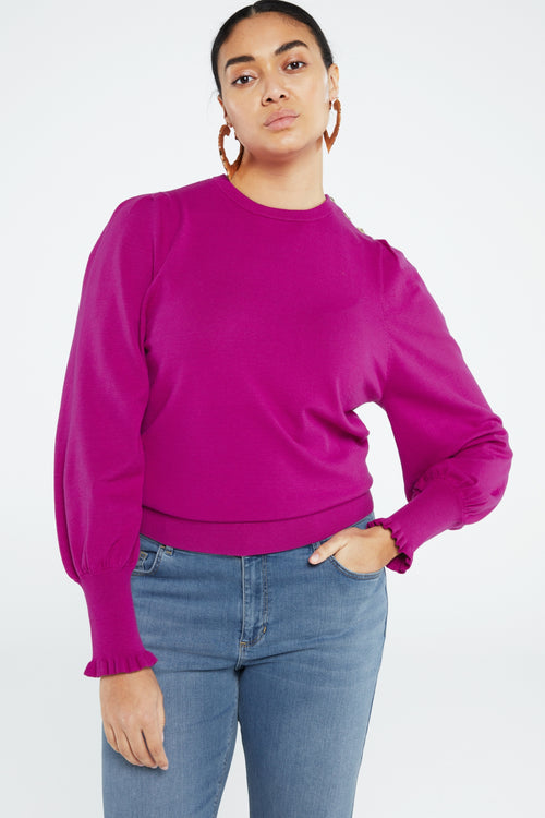 Molly Balloon sleeve | Magic Magenta