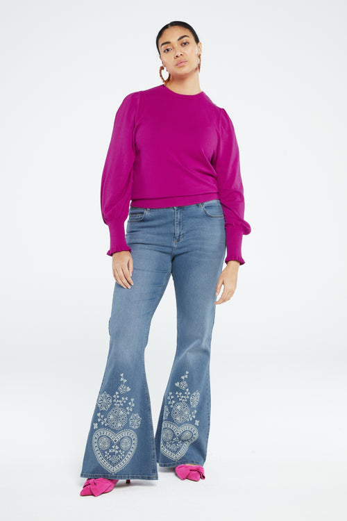 Molly Balloon sleeve | Magic Magenta