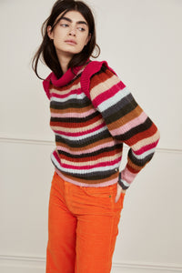 Rainbow Pullover | Mountain Green/Orang