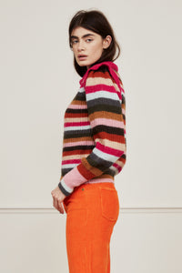 Rainbow Pullover | Mountain Green/Orang