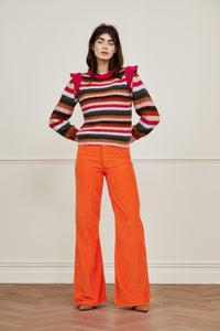 Rainbow Pullover | Mountain Green/Orang
