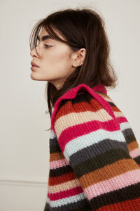 Rainbow Pullover | Mountain Green/Orang