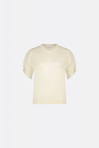 Molly Twist Pullover | Cream White