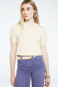 Molly Twist Pullover | Cream White