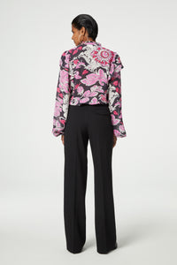 Bibi Long Sleeve Blouse | Antra/Bubble Gum Pin