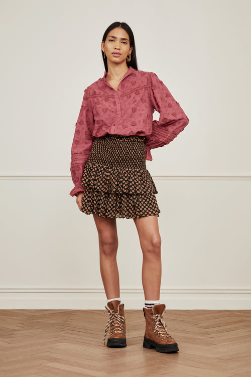Mary Skirt | Black/Crazy Clay