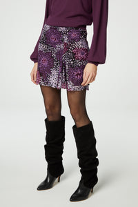 Jessy Short Skirt | Grape/Rioja