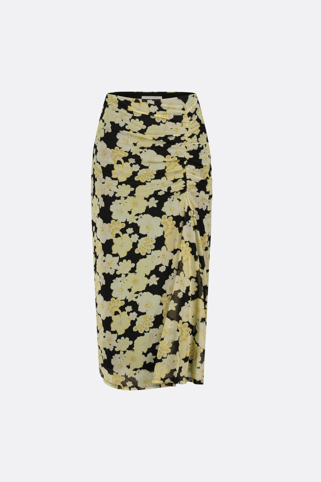 Jessy Midi Skirt | Black/Lemon Sorbet