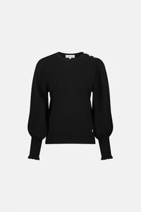 Molly Balloon Pullover | Black