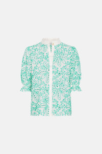 Meggy Broderie Blouse | Cream White