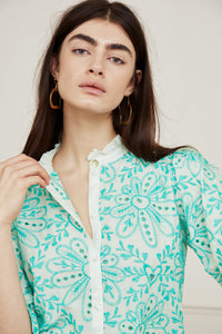 Meggy Broderie Blouse | Cream White