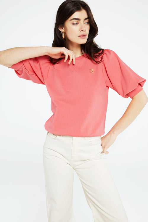 Jana sweater short sleeve | Pink Papaya