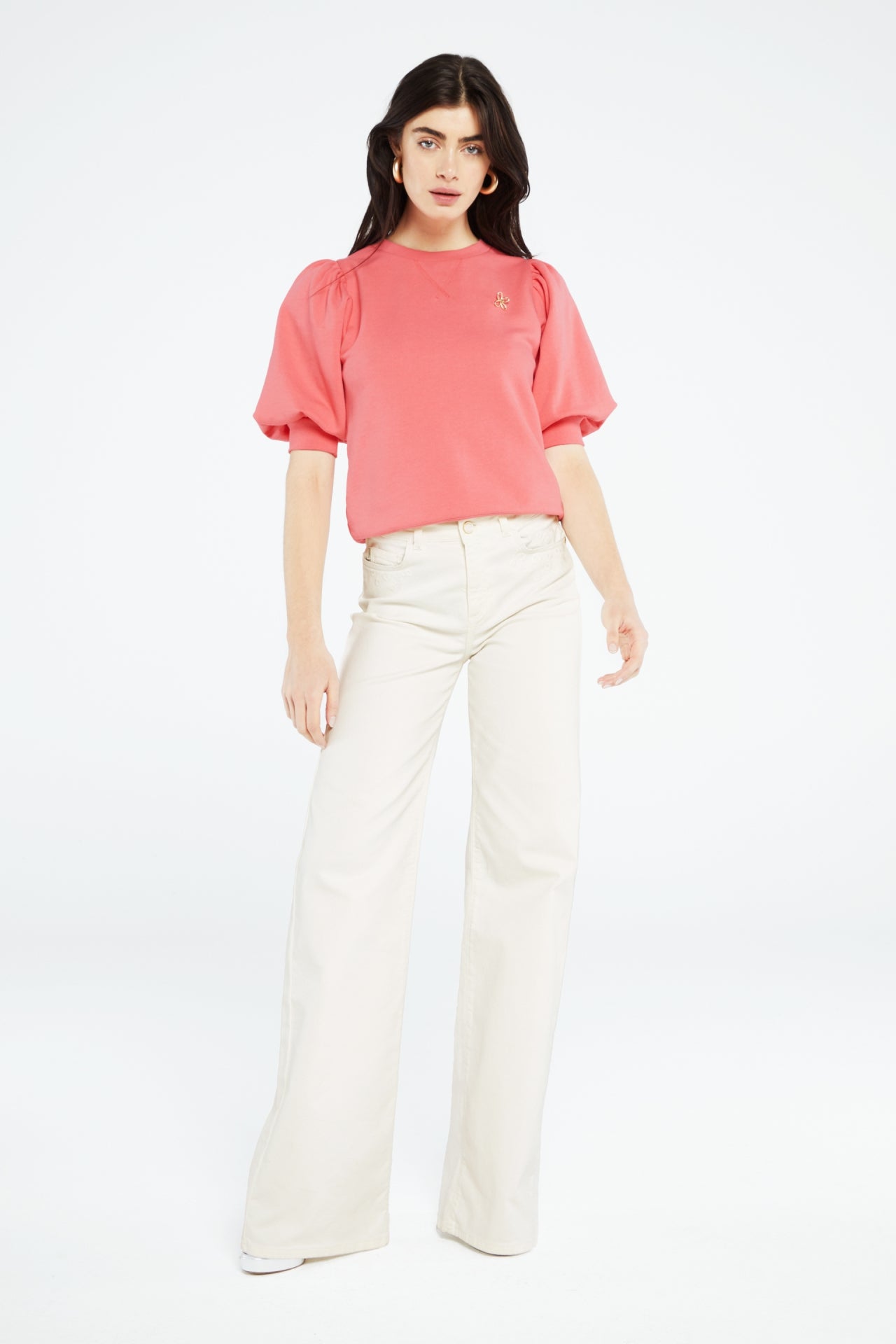 Jana sweater short sleeve | Pink Papaya