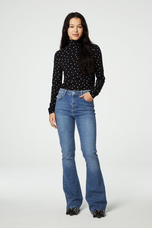 Jade Top | Black/Cream White
