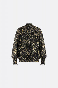 Mila Top | Black/Dijon Yellow