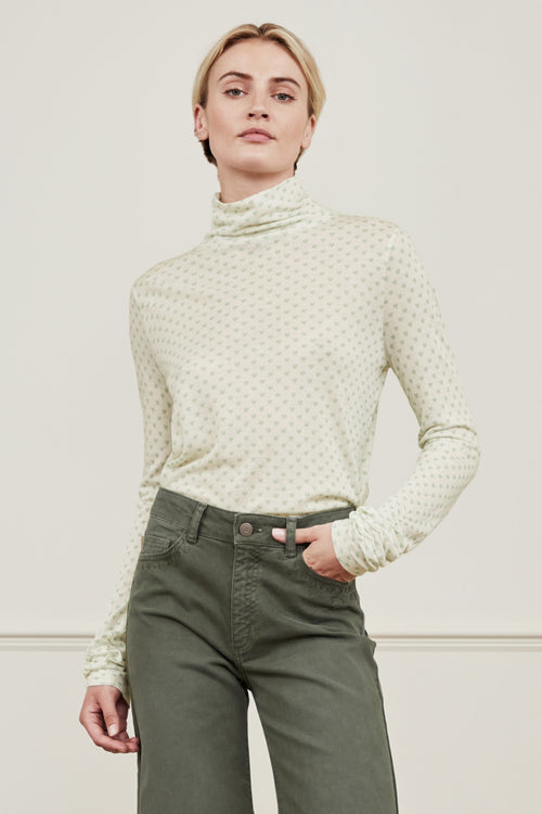 Jade Top | Cream White/Misty Mi