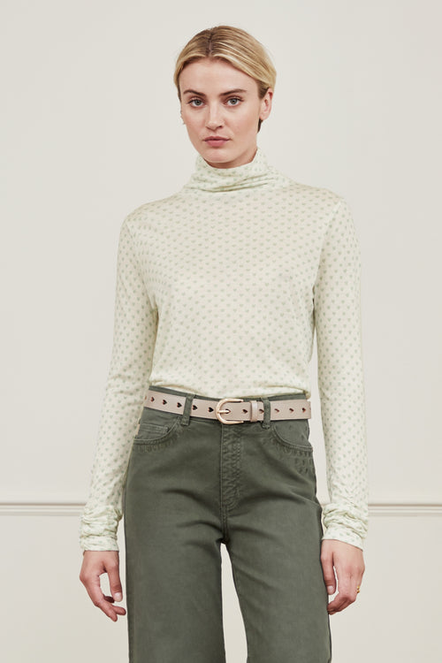 Jade Top | Cream White/Misty Mi