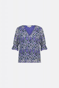 Paula Top | Poppy Purple/Cream W