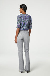 Paula Top | Poppy Purple/Cream W
