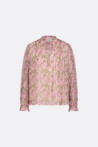 Hanni Top | Warm white/Purple Pr