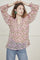 Hanni Top | Warm white/Purple Pr