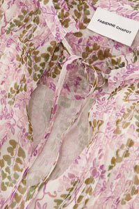Hanni Top | Warm white/Purple Pr
