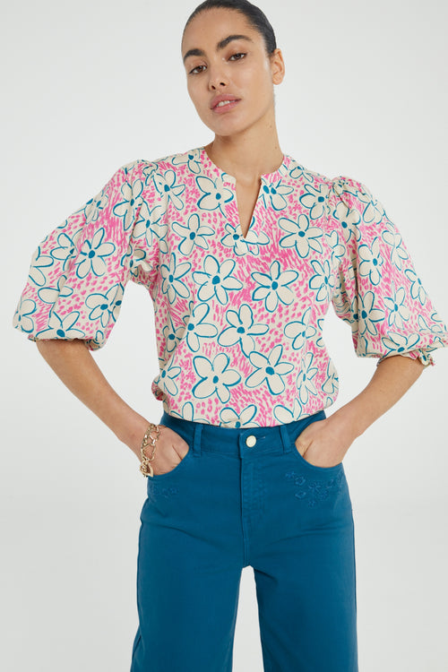 Tascha Top | Cream White/Bubble G