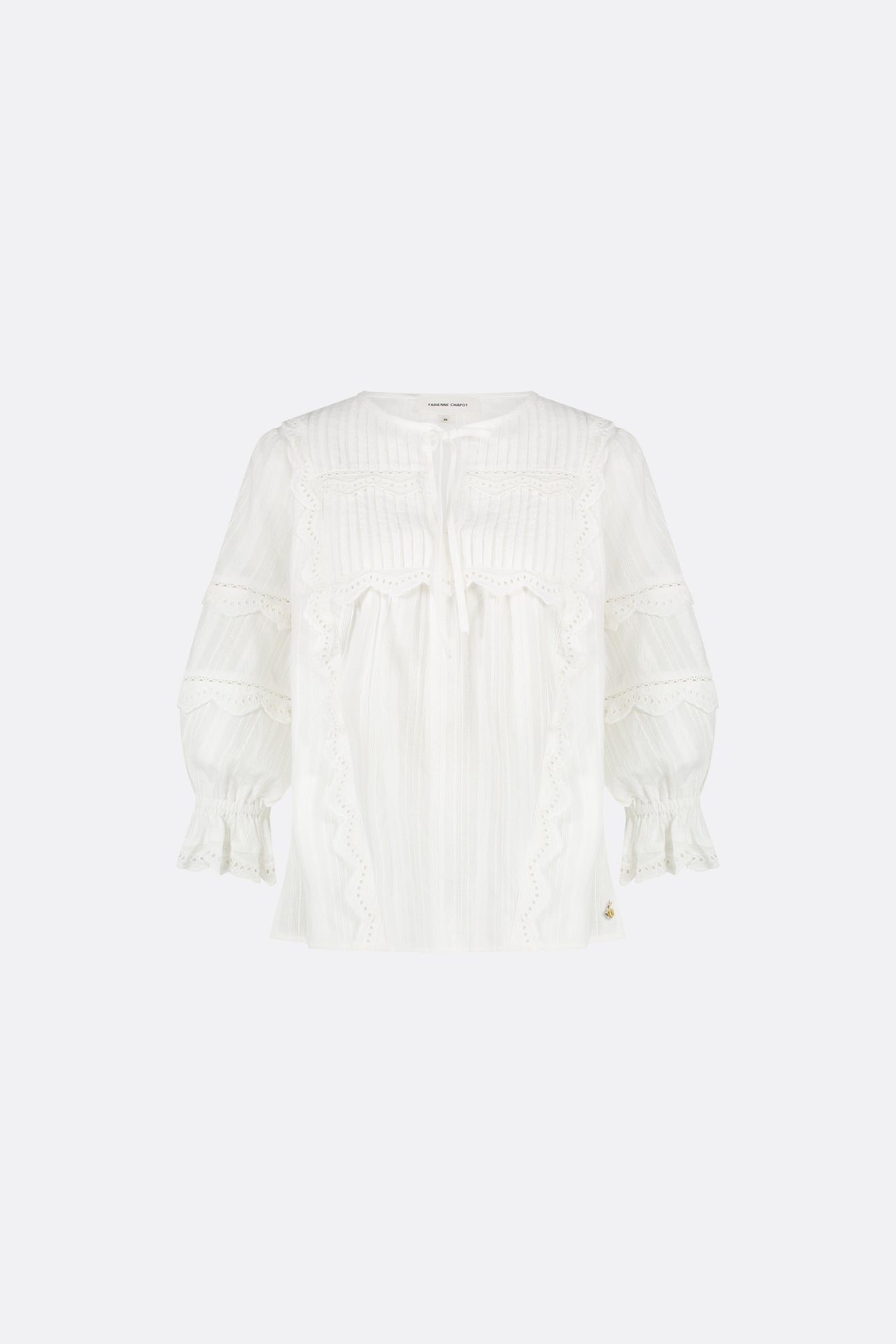 Lucia Short Sleeve Top | Cream White