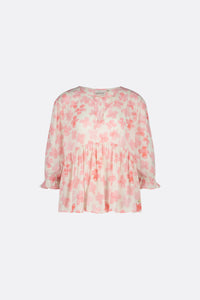 Misha Top | Cream White/Pink Gra