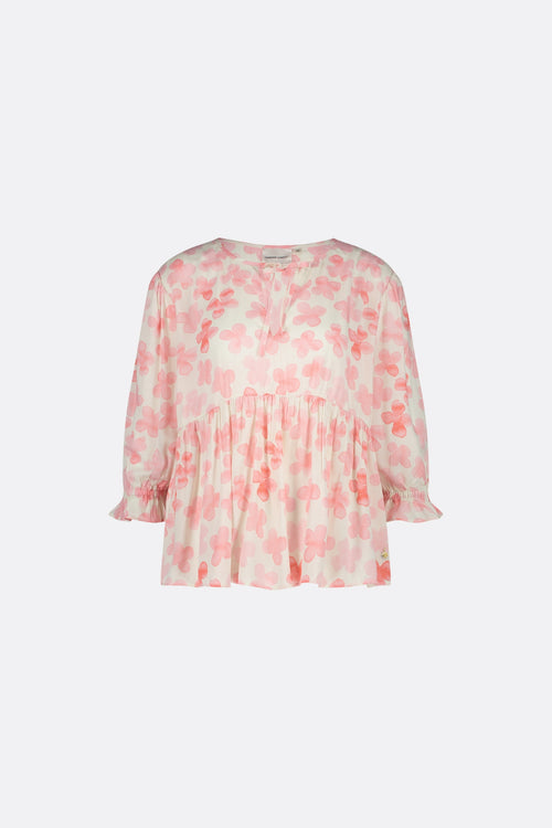 Misha Top | Cream White/Pink Gra