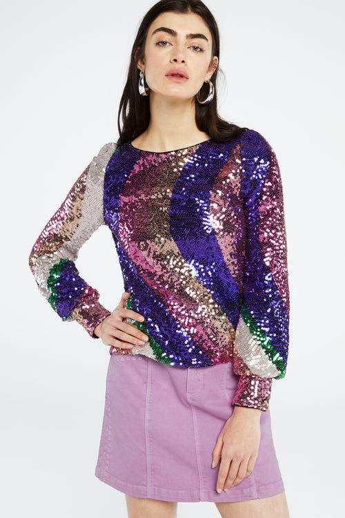 Pia Top | Pinata pink/Off-Whit