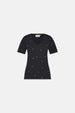 Phill V-neck Heart T-shirt | Black