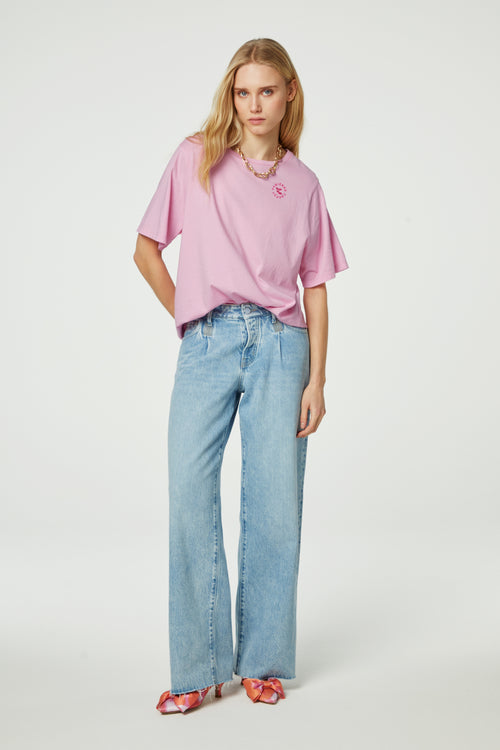 Fay Poem Pink T-shirt | Pink Rose