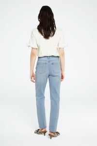 Leo T-Shirt | Cream White/Key Lime